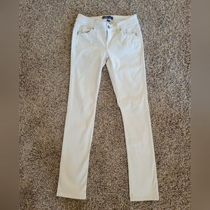 EUC Tommy Bahama Khaki Beige Denim Low-Rise Skinny Fresco Jeans Pants 2
